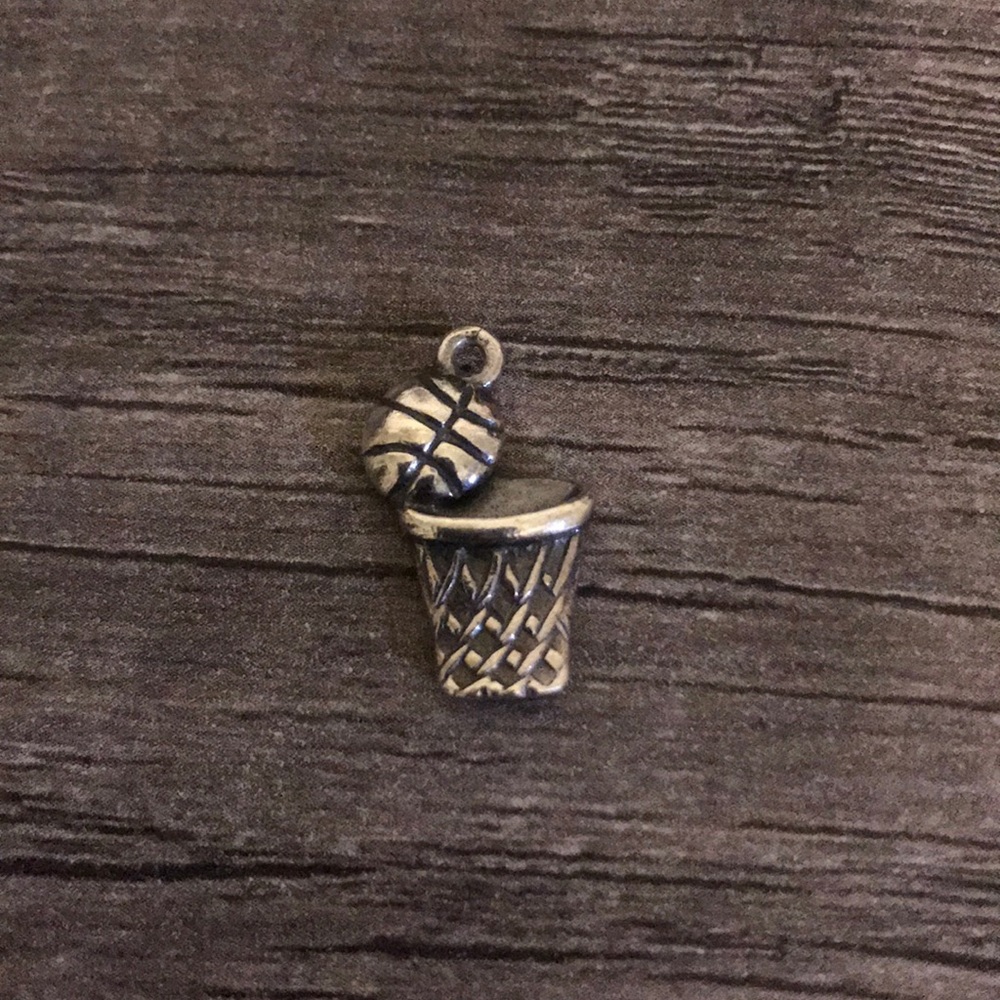 James Avery Basketball and Hoop Charm